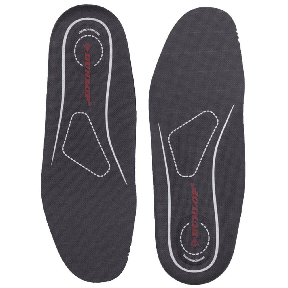 Dunlop Unisex Adults Supportive Odor Control Insoles / Black